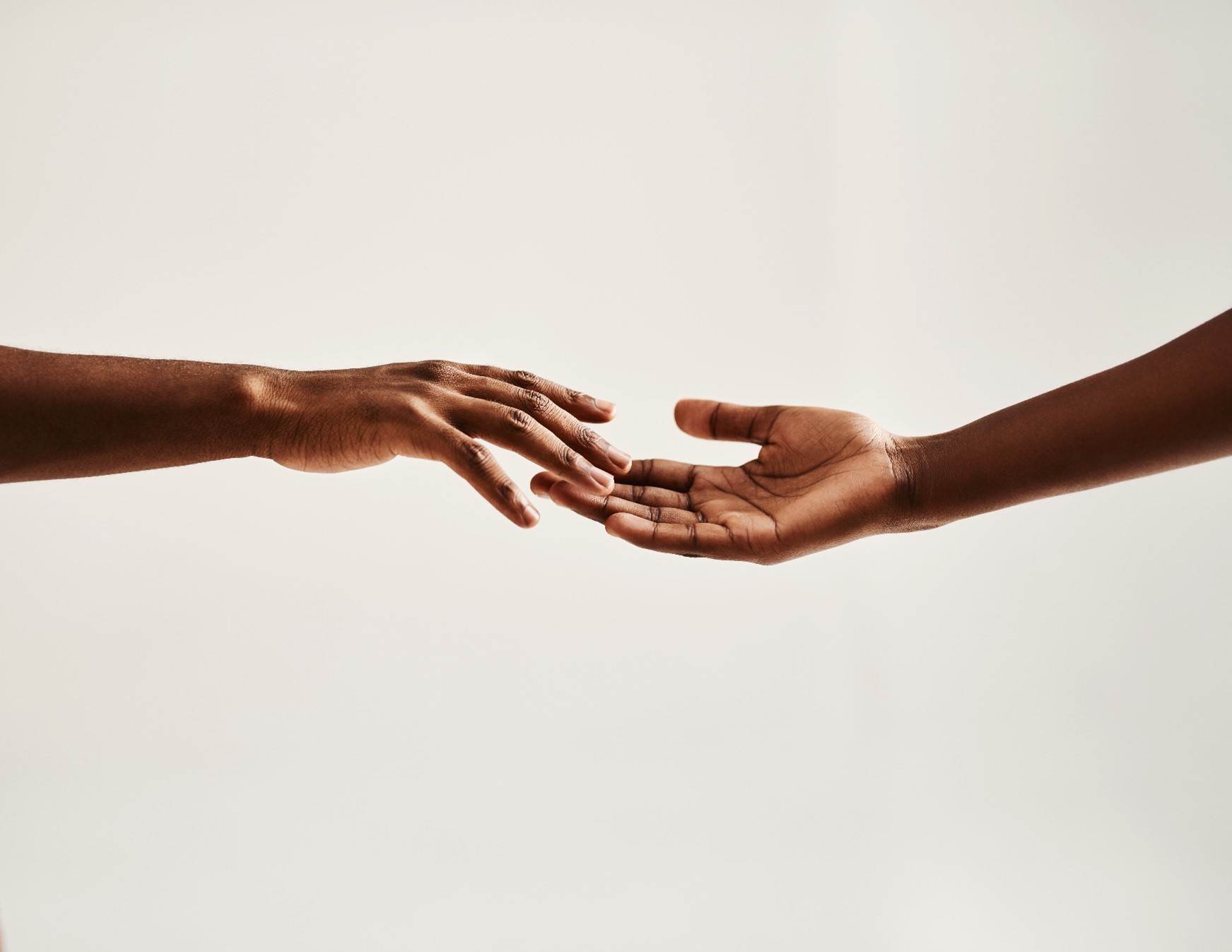 Connecting of hands